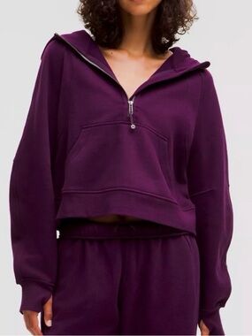 LULULEMON Scuba Oversized Full Zip Hoodie Size XS/S Dramatic Magenta